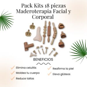 Pack kits Maderoterapia Corporal + Anticelulítica + Facial - Imagen 8