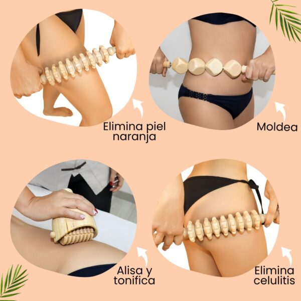 kit completo maderoterapia online 18 piezas 23456