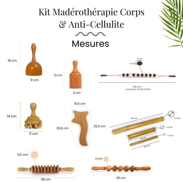 Kit maderoterapia bamboo maderoterapia online 11 piezas457