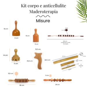 Kit maderoterapia bamboo maderoterapia online 11 piezas457