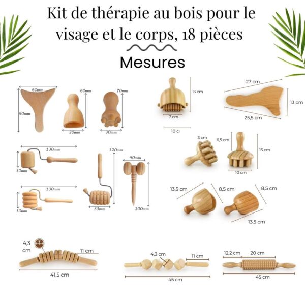 kit completo maderoterapia online 18 piezas 2345