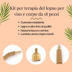 kit completo maderoterapia online 18 piezas 234