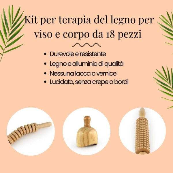 kit completo maderoterapia online 18 piezas 234