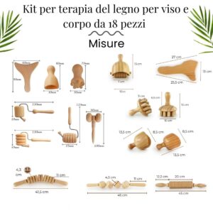 kit completo maderoterapia online 18 piezas 2345