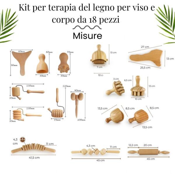 kit completo maderoterapia online 18 piezas 2345