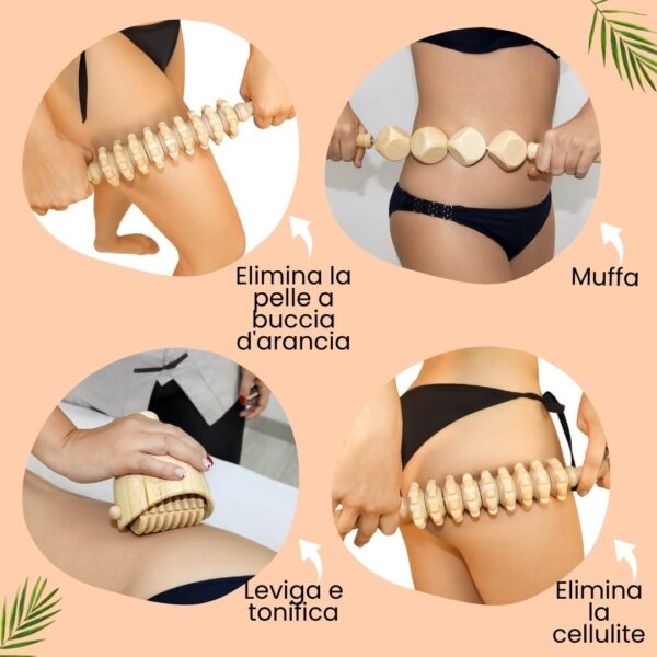kit completo maderoterapia online 18 piezas 23456