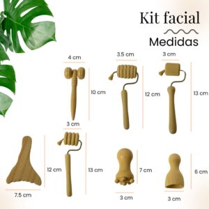 Kit Maderoterapia Facial 7 elementos + E-book digital de regalo - Imagen 5