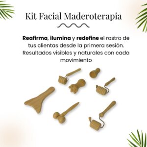 Kit Maderoterapia Facial 7 elementos + E-book digital de regalo - Imagen 3