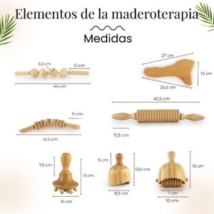 Kit Maderoterapia Corporal & Anticelulitis Classic 7 elementos - Imagen 3