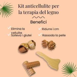 Nuovo Kit Anticellulite per Terapia del Legno - immagine 4