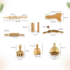 (Nuevo) Kit Maderoterapia Corporal & Anticelulítica Original - Imagen 6