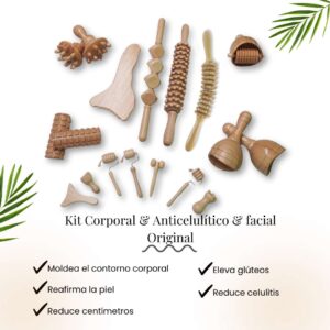 Pack kits Maderoterapia Corporal + Anticelulítica + Facial plus - Imagen 5