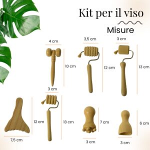 Kit Viso Legnoterapia 7 elementi + e-book digitale in regalo - immagine 5