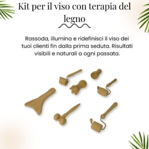 Kit Viso Legnoterapia 7 elementi + e-book digitale in regalo - immagine 3