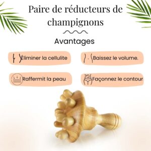 Paire de champignons style Wood Therapy – Image 7