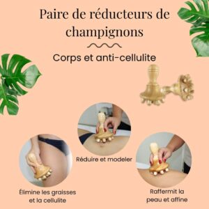 Paire de champignons style Wood Therapy – Image 4