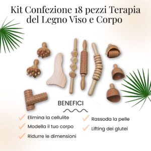 (Nuevo) Kit Maderoterapia Corporal & Anticelulítica Original - immagine 3